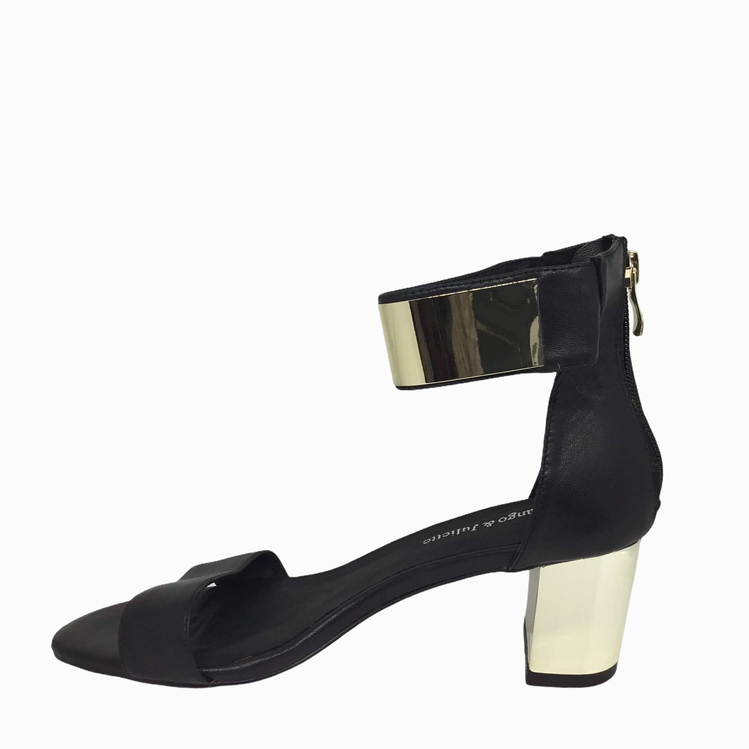 Timeless Quality Django & Juliette Quentin Black Leather Heel