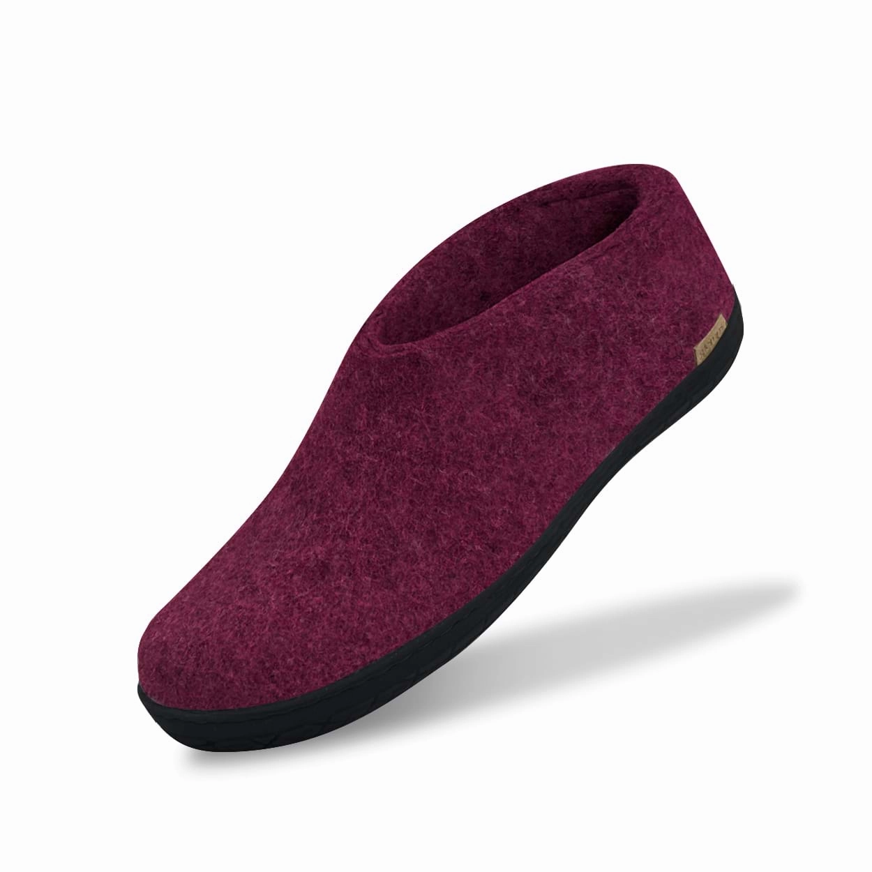 glerups Shoe with natural rubber sole - black Shoe with rubber sole Cranberry