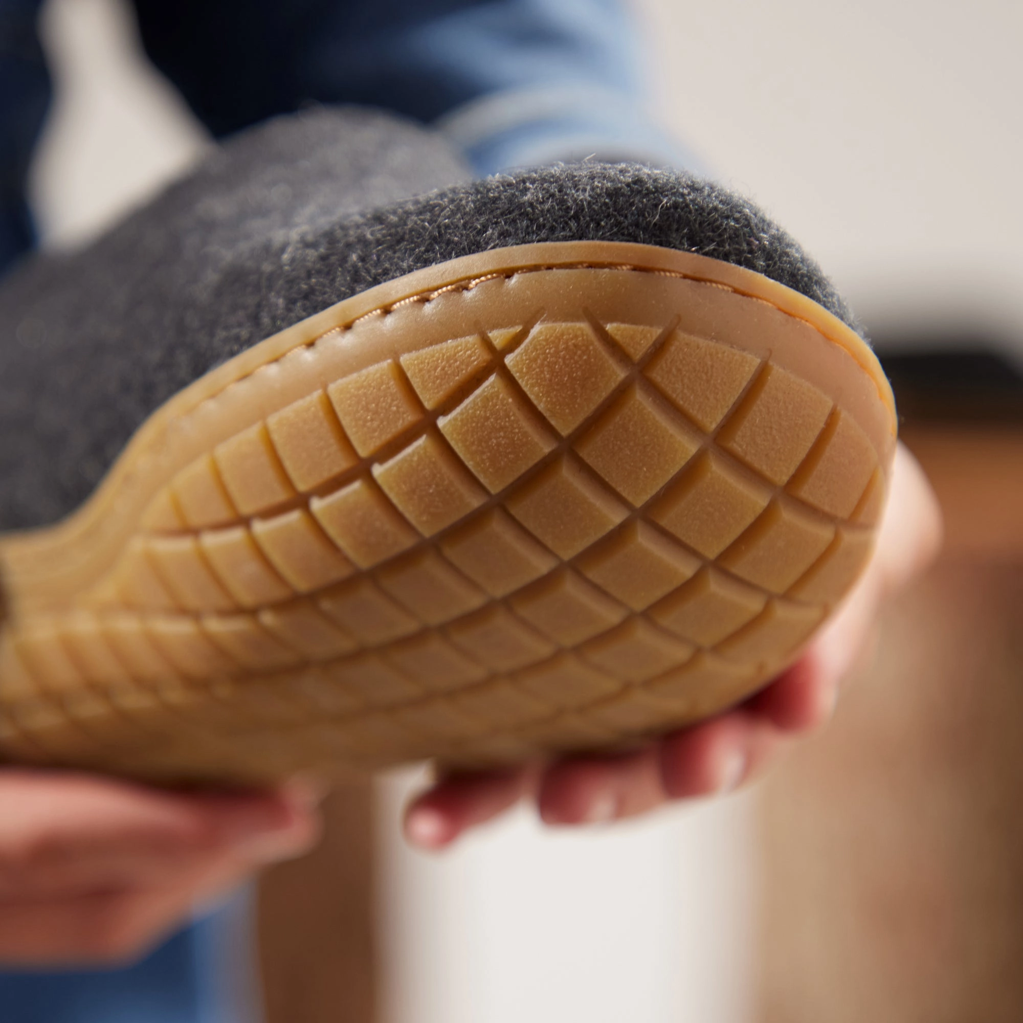 glerups Shoe with natural rubber sole - honey Shoe with rubber sole Charcoal