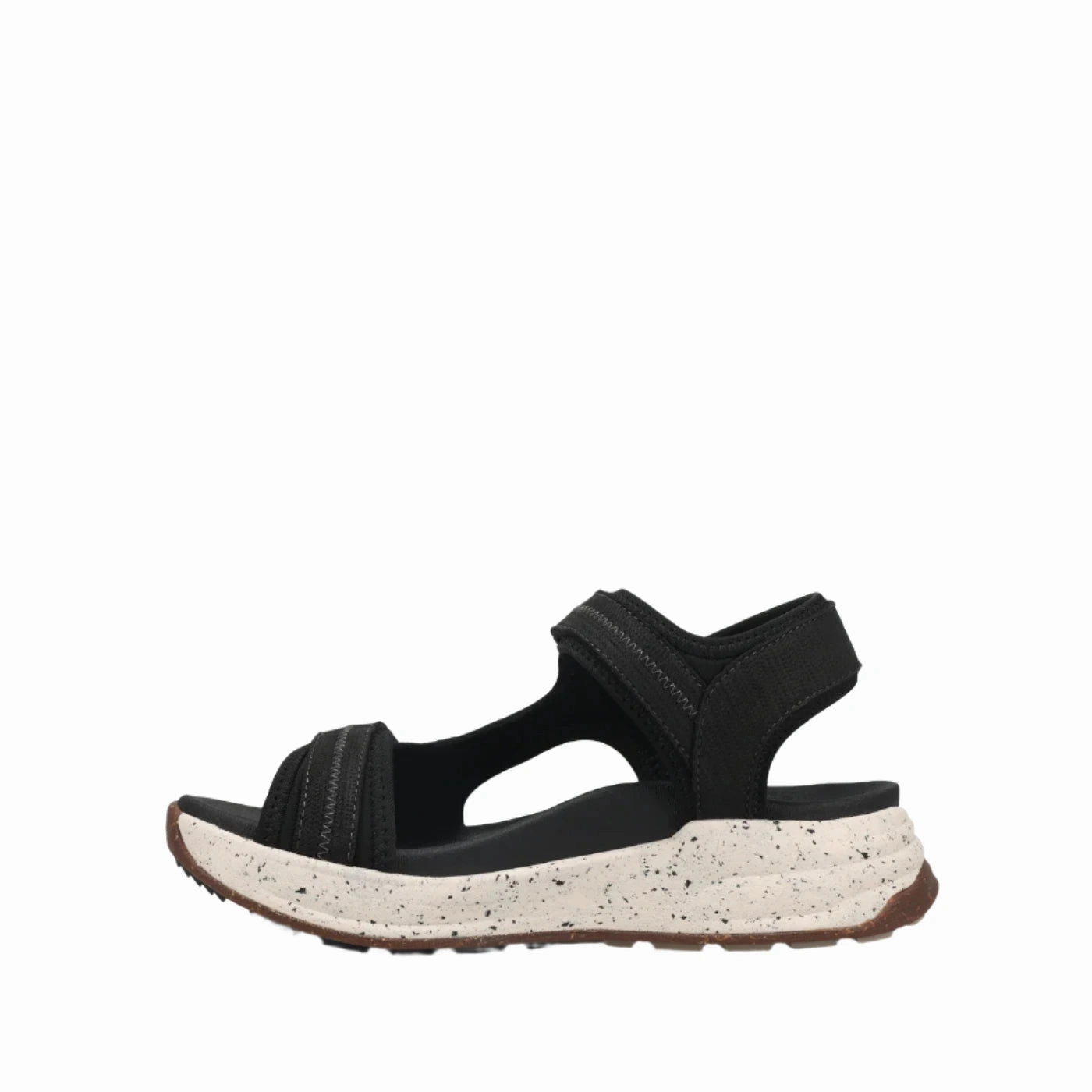 Sandals Halcyon Beach Resort Taos Women's Super Side Strap Sandal - Black Emboss