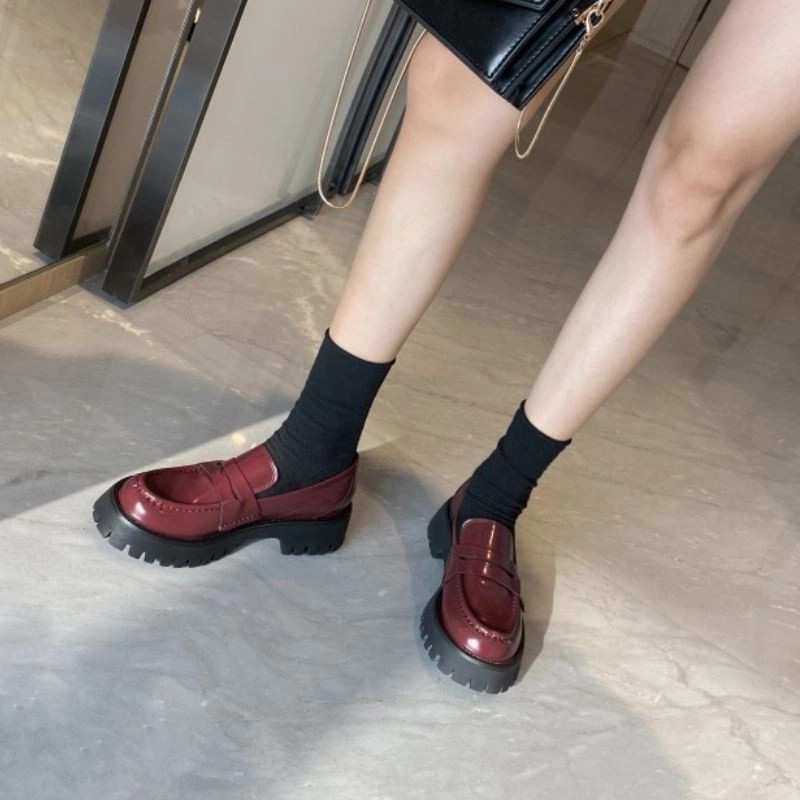 Original RIZABINA 2022 Ins Women Flats Shoes Real Leather Loafers Fashion Platform Casual Shoes Woman Office Lady Footwear Size 34-43 Loafers Boat Shoes