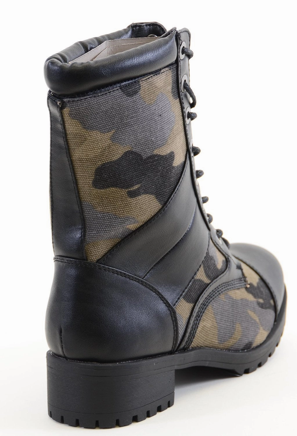 Blundstone Rain Boots Cap Toe Black Camoflauge 8i Lace Up Lug Sole Combat Vegan Boots Women's