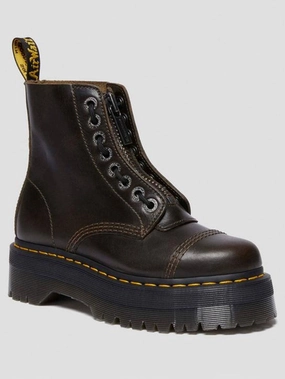 Black Lace Up Boots Sinclair Orleans Dark Taupe Boots