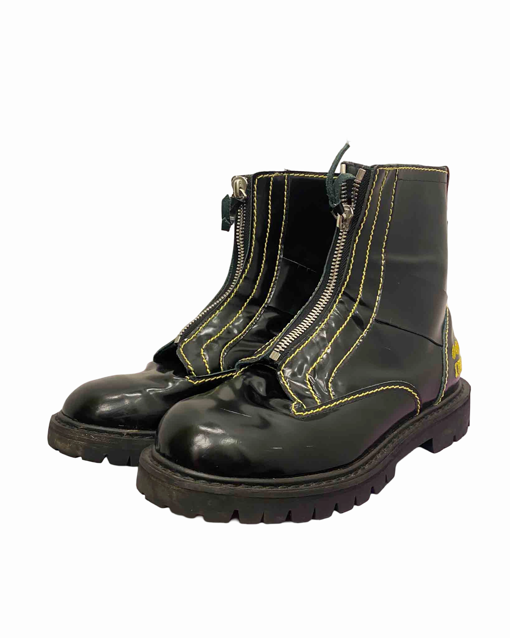 Size 39 | Heron Preston Patent Leather Boots Adidas Gazelle Bold Athletic Shoe