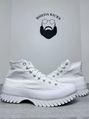 Size 9.5 Mens Converse Sneakers White A00871C Chuck Taylor All Star Lugged 2.0 Asics Soccer Shoes