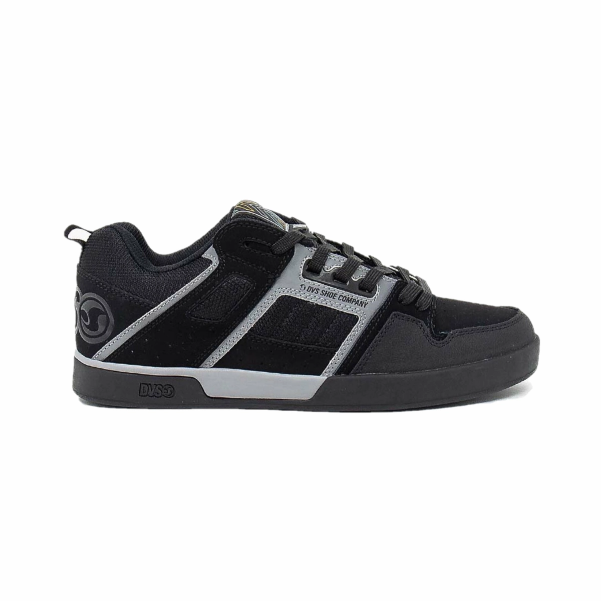 DVS F0000323005 COMANCHE 2.0  DAVE B. MN'S (Medium) Black/Grey Leather Skate Shoes Advanced Cushioning Speed Flex