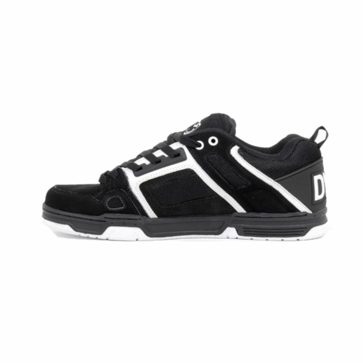 DVS F0000029972 COMANCHE MN'S (Medium) Black/White Leather & Nubuck Skate Shoes Drive Ease City Hike
