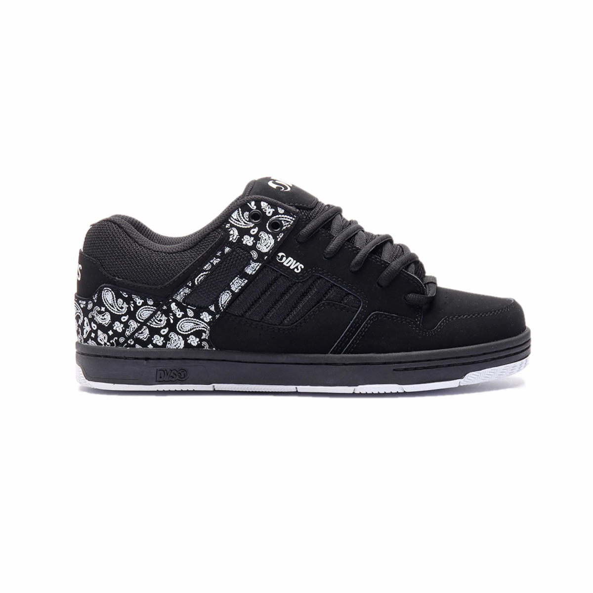Soft Design DVS F0000278035 ENDURO 125 MN'S (Medium) Black/White/Printed Leather & Mesh Skate Shoes