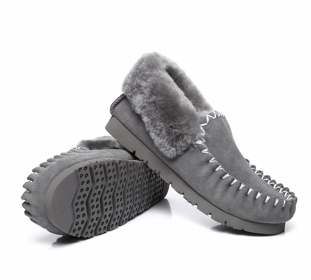 Friulane Slippers AUSTRALIAN SHEPHERD UGG Slippers Kids Sheepskin Wool Ankle Popo Moccasins