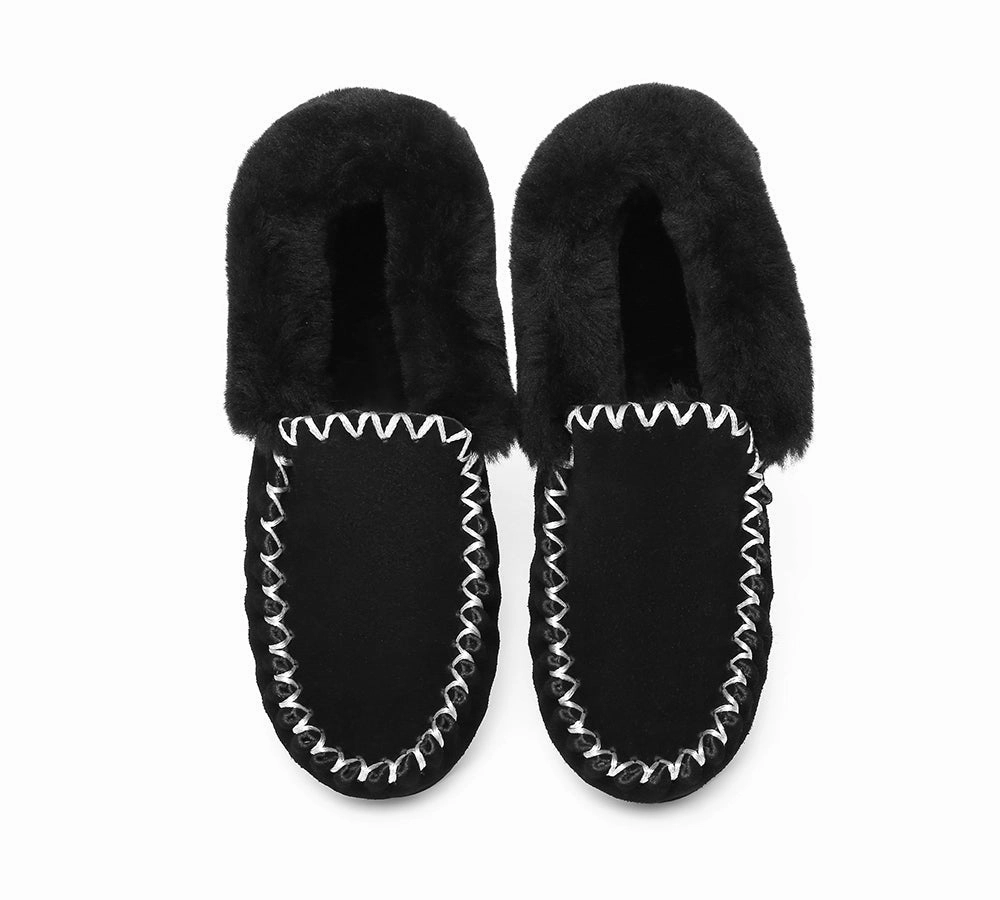 Slippers Code Dress To Impress AUSTRALIAN SHEPHERD UGG Slippers Kids Sheepskin Wool Ankle Popo Moccasins