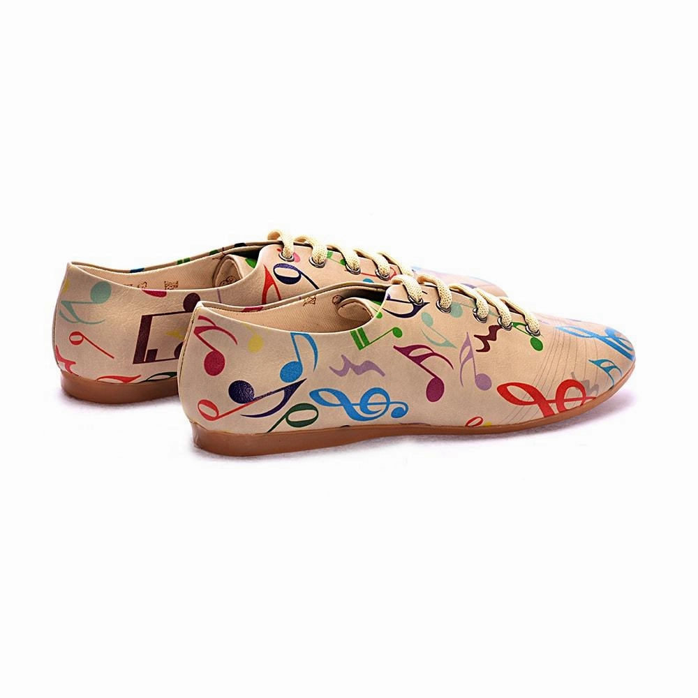 Vital Step Tropic Mode Music Notes Ballerinas Shoes SLV006