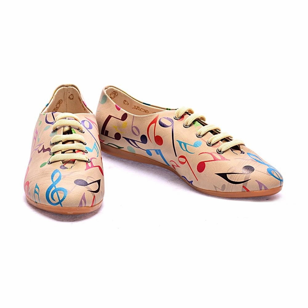 Music Notes Ballerinas Shoes SLV006 Indoor