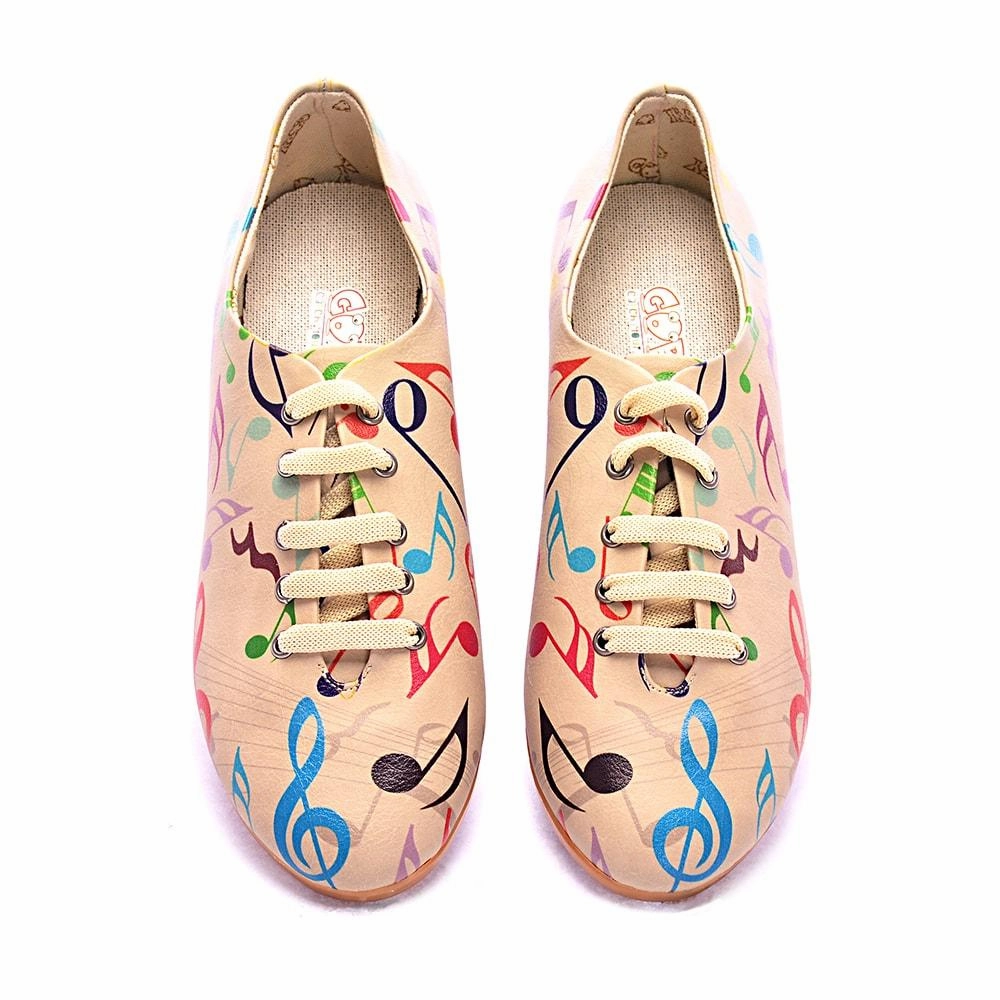 Video Look Music Notes Ballerinas Shoes SLV006