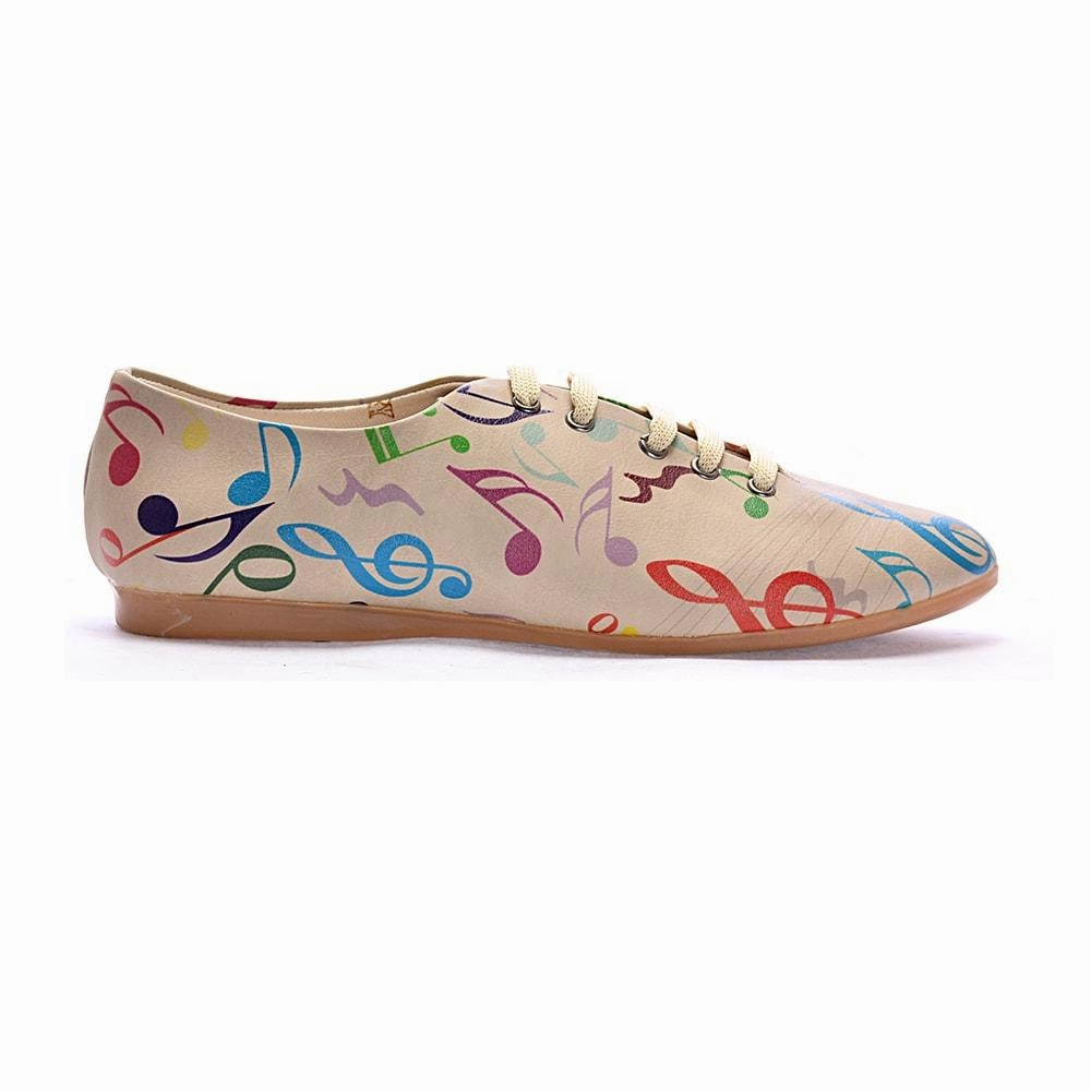 Kids Play Music Notes Ballerinas Shoes SLV006