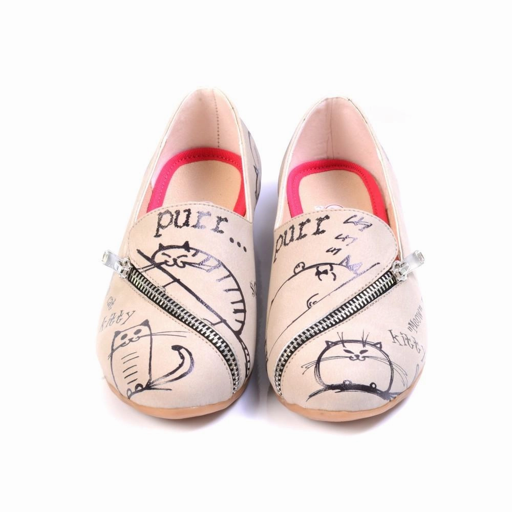 Easy Flow Sleepy Cat Ballerinas Shoes YAB305