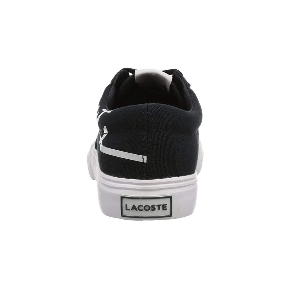 LACOSTE 7-42CMA0040454 Jump Serve Lace Canvas Logo MN'S (Medium) Black/Off White Textile Lifestyle Shoes Urban Chill