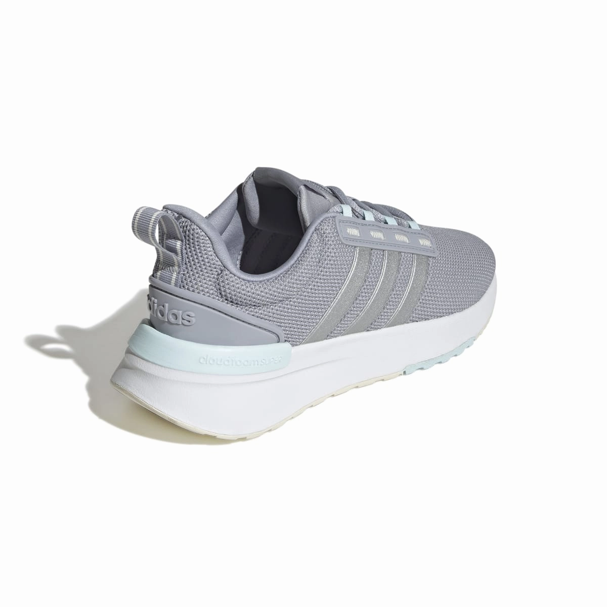 ADIDAS GX4202 RACER TR21 WMN'S (Medium) Silver/Silver/Grey Leather & Textile Running Shoes athletic clubs