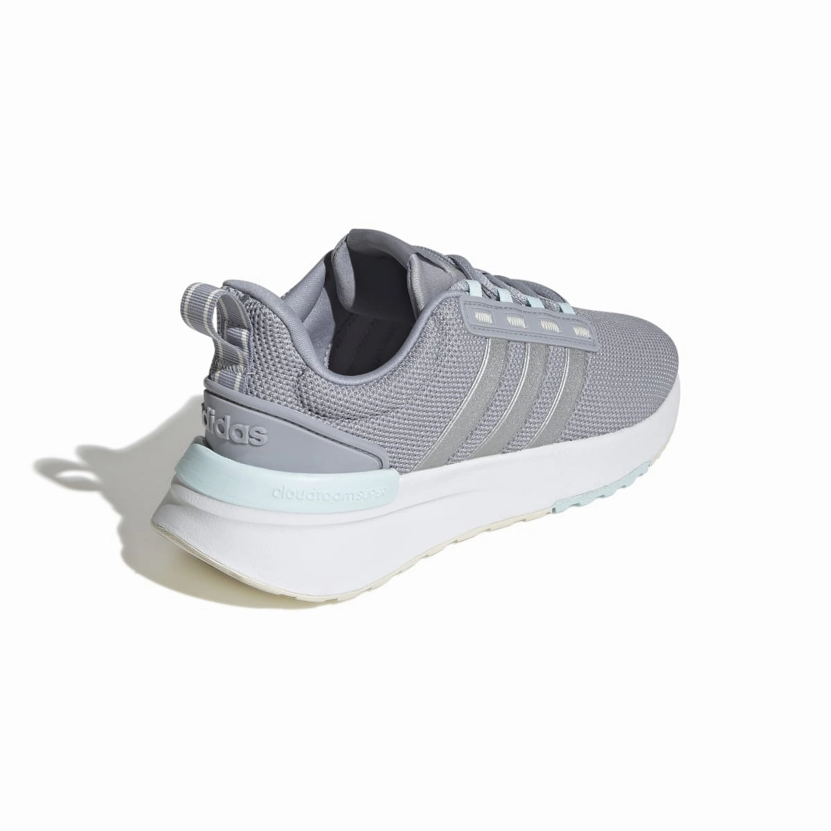ADIDAS GX4202 RACER TR21 WMN'S (Medium) Silver/Silver/Grey Leather & Textile Running Shoes ergonomic running shoes