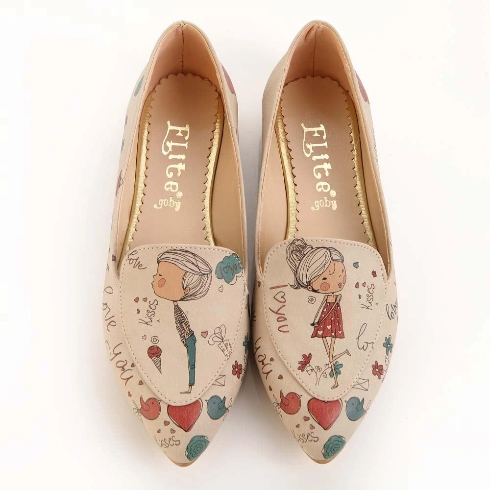 Ergonomic Design I Love You Ballerinas Shoes OMR7206