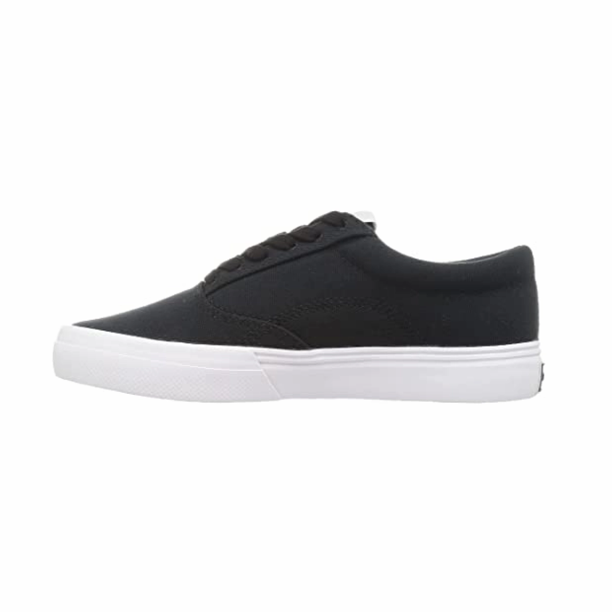 mesh construction Comfort Heel LACOSTE 7-42CMA0040454 Jump Serve Lace Canvas Logo MN'S (Medium) Black/Off White Textile Lifestyle Shoes