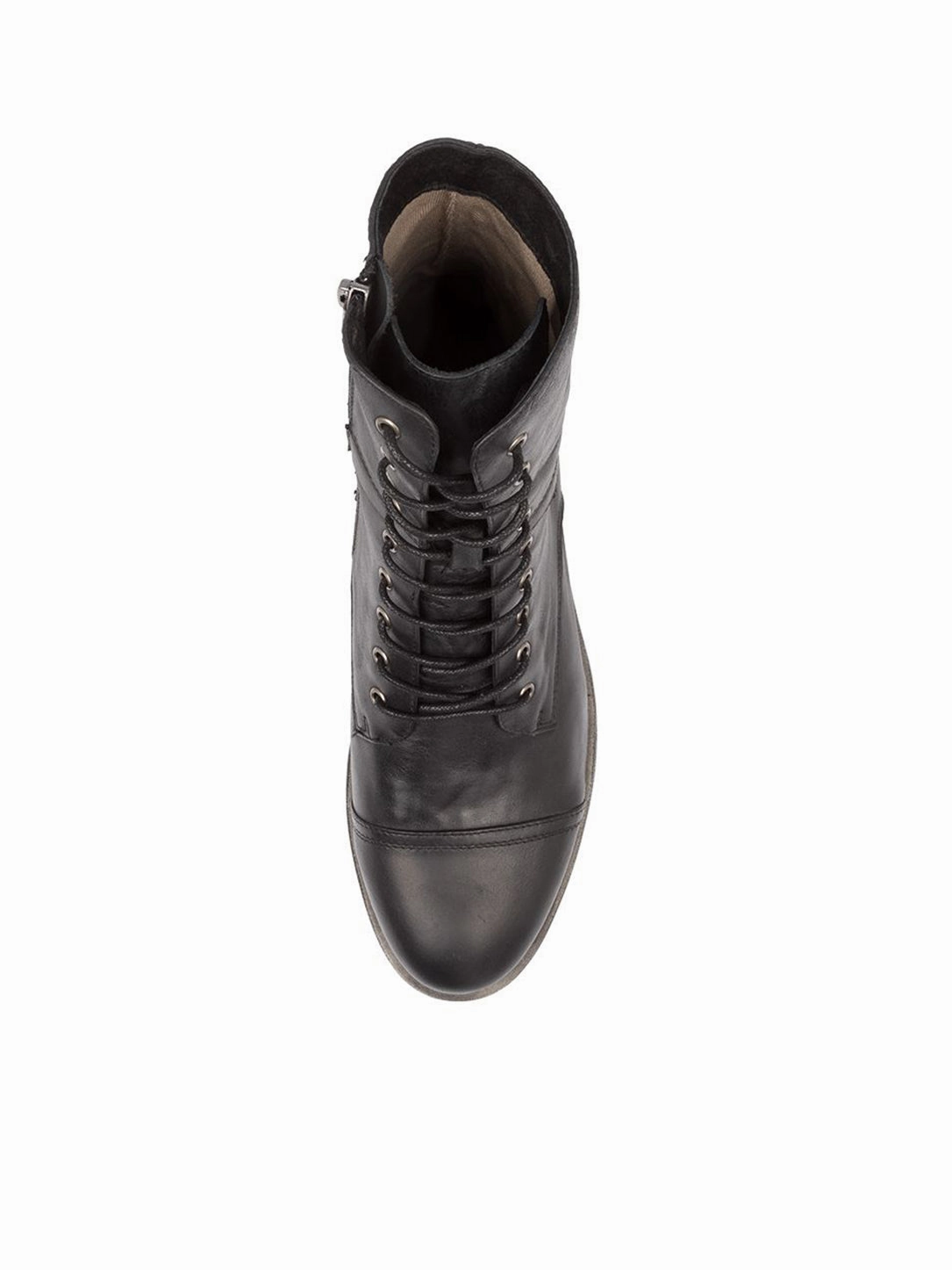 Django and Juliette Mekhi Leather Military Lace-up Boot - Black Futuristic Adidas Shoes