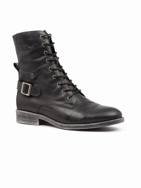Django and Juliette Mekhi Leather Military Lace-up Boot - Black Adidas Predator Football Shoes