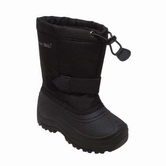Best Mc Boots Girl's Nylon Winter Boots Black Leather Boots
