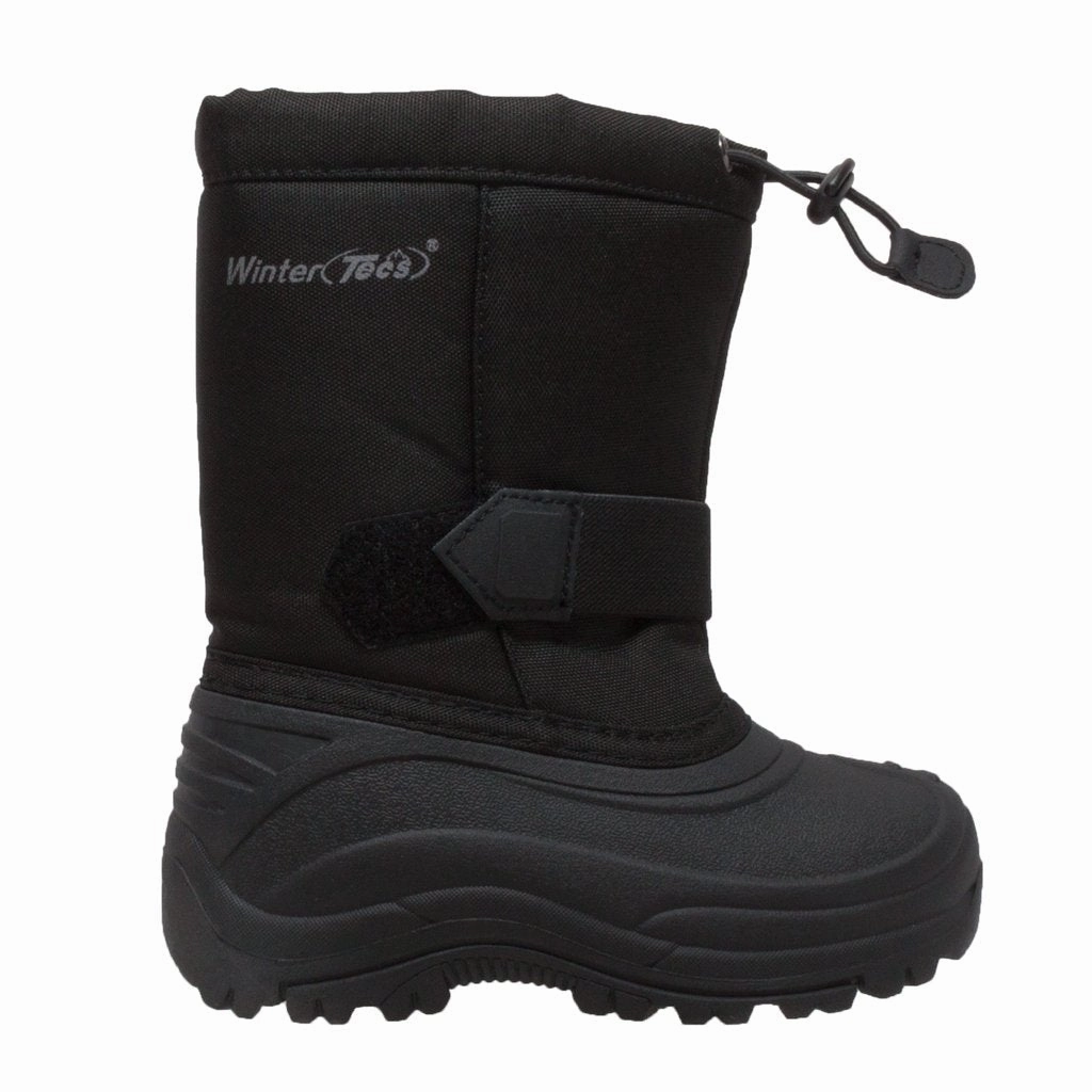 Best Boots For Rucking Girl's Nylon Winter Boots Black Leather Boots