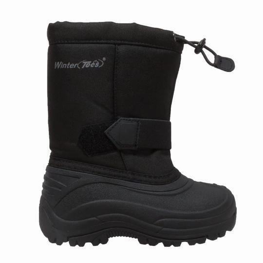Best Rated Work Boots Girl's Nylon Winter Boots Black Leather Boots