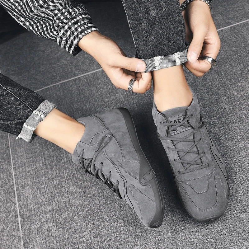 LS|Men Autumn anti slip sneakers Most Comfortable Work Boots Uk