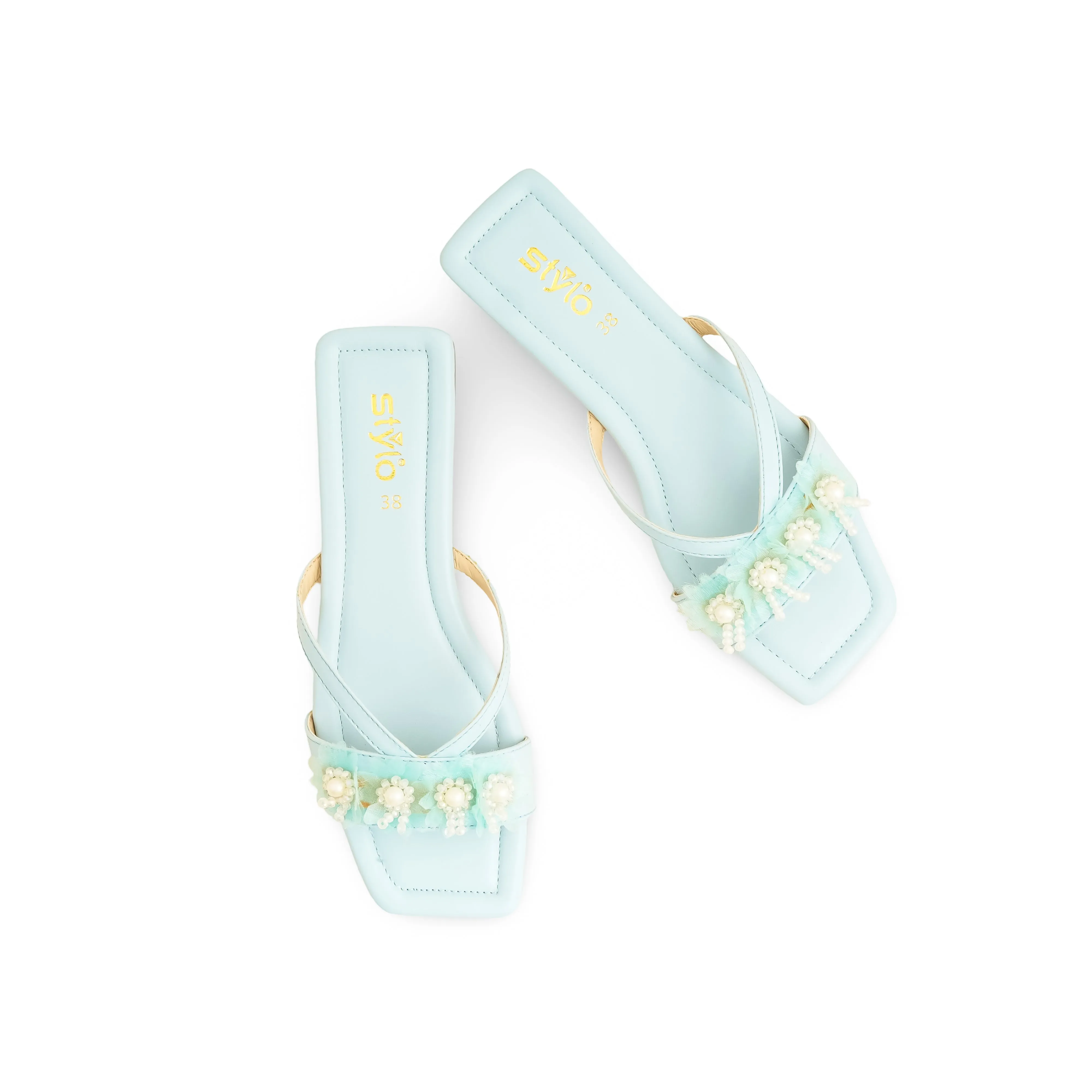 Blue Casual Slipper For Ladies CL2060 Crochet Slippers Free Patterns