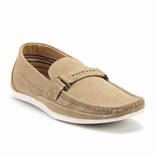 Vision Slippers Sale Men's 41296 Carlos Slip On Driver Loafers Driving Moccasin Flats Shoes