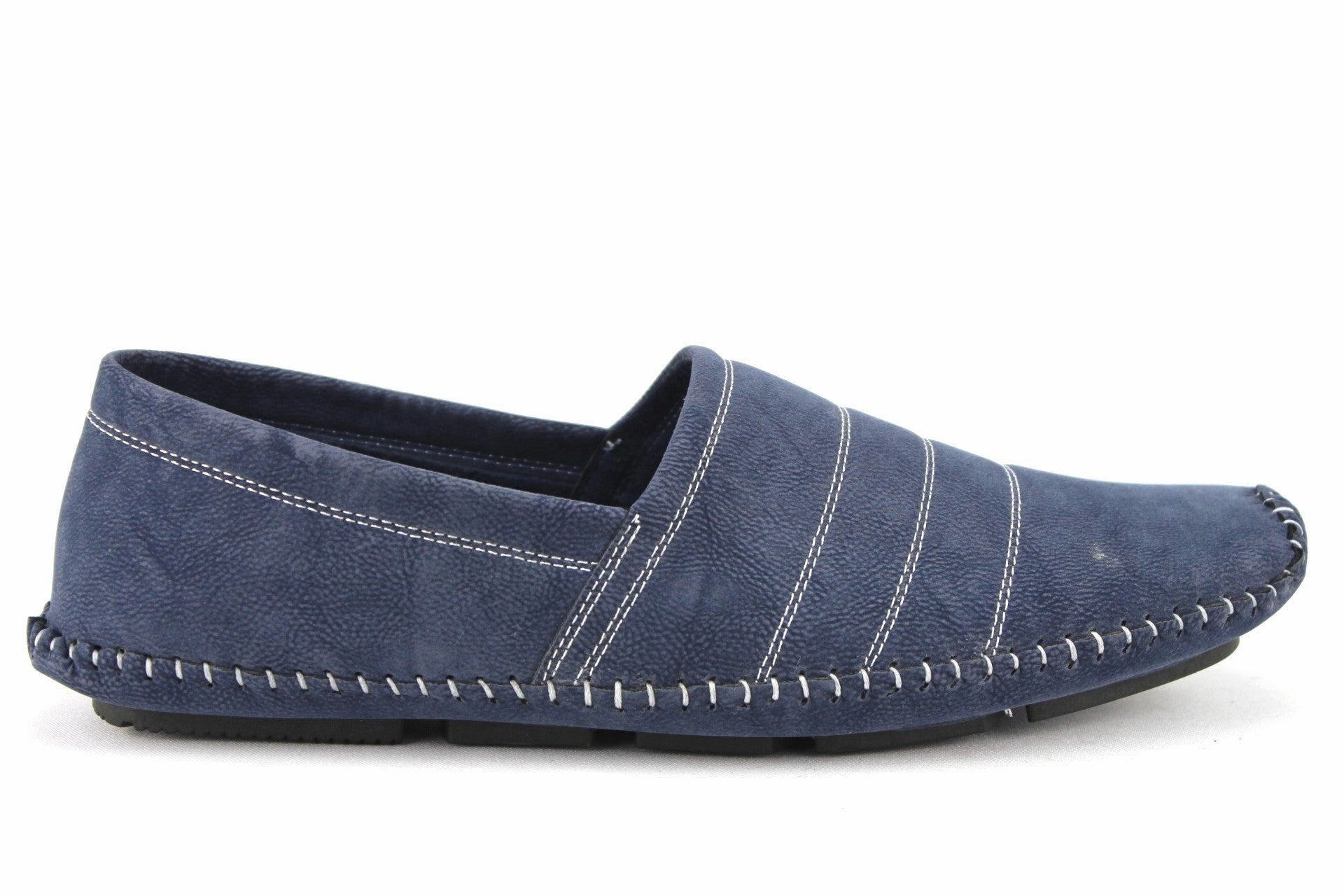 Men's M4010-6 Moccasin Suede Contrast Stitch Loafer Shoes Macys Coach Slippers