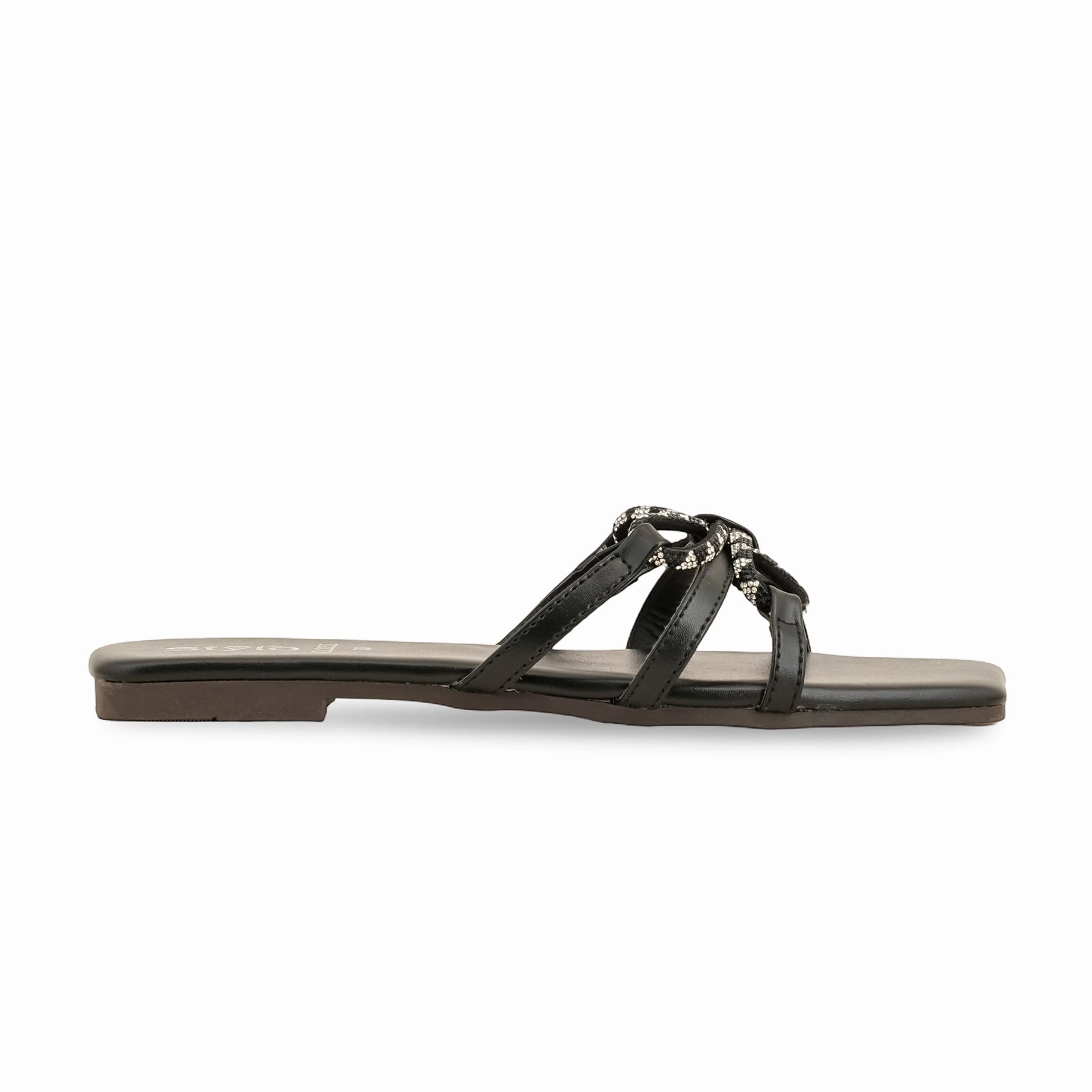 Black Casual Slipper CL2052 Teenager Slippers