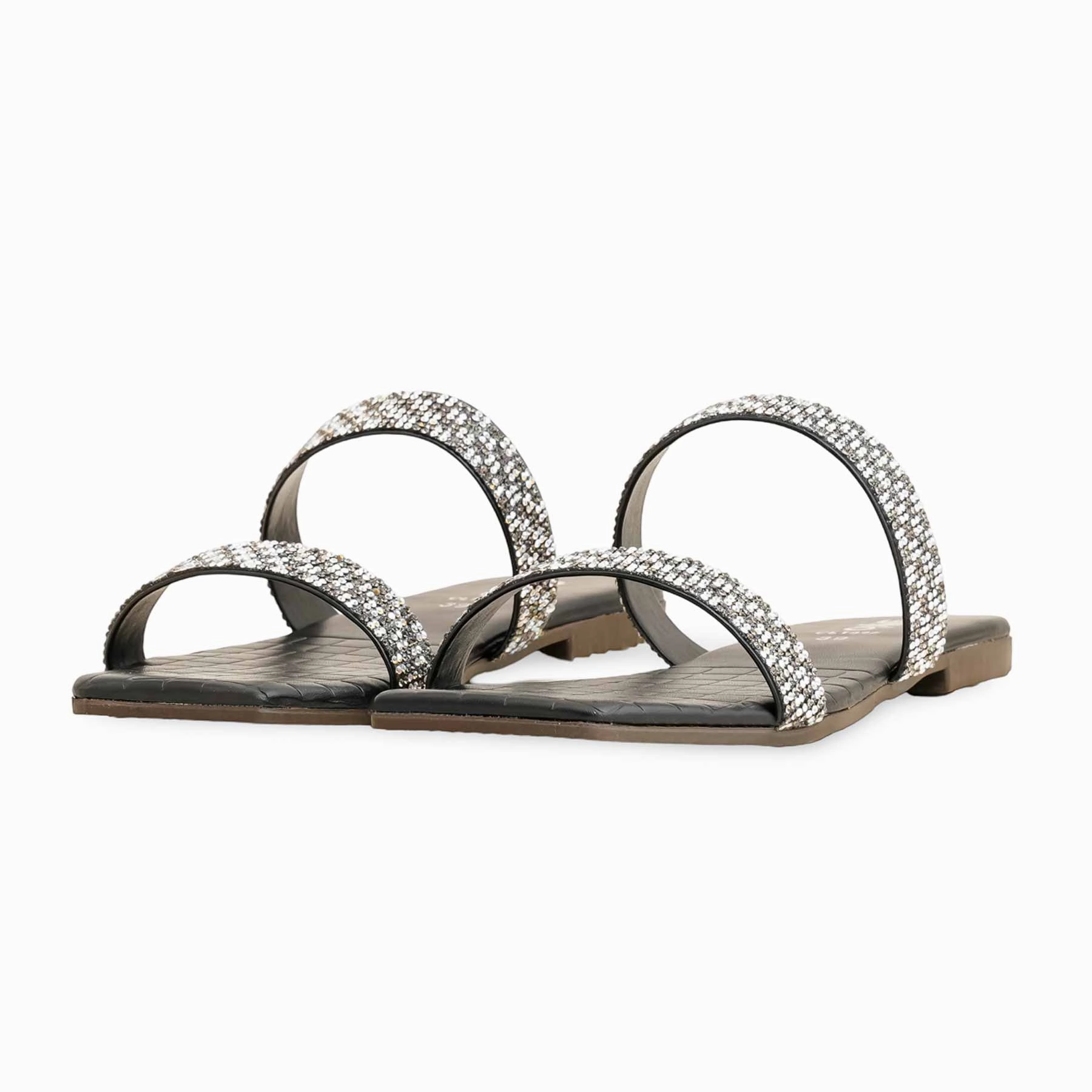 Black Casual Women Slipper CL1997 Crocs Fur Slippers