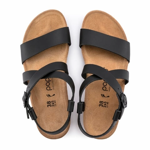 Birkenstock Sibyl Ring-Buckle Narrow Wedge Sandal (Women) - Black Dress Shoes Sneakers