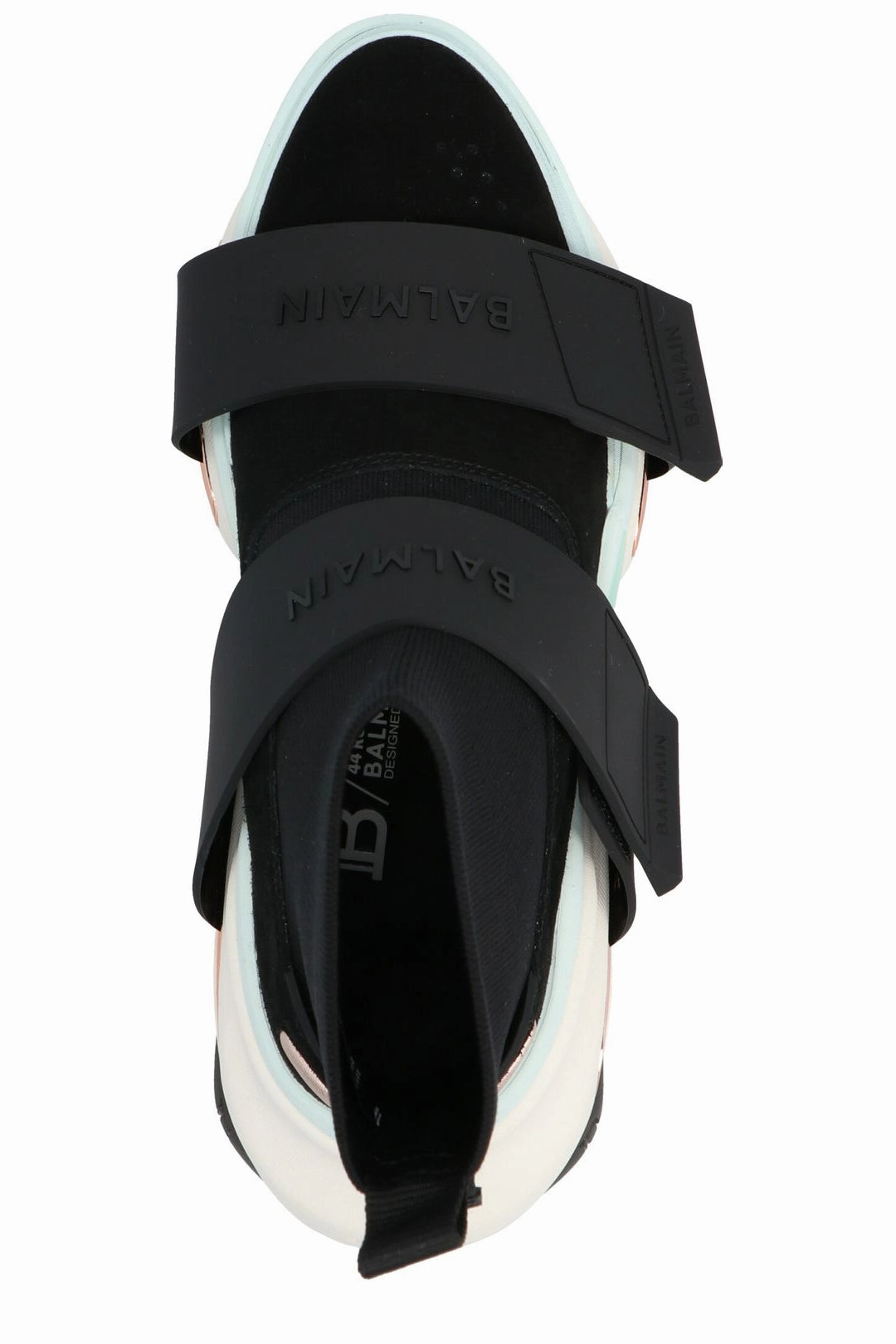 Uncivilized Sneakers Balmain B-Bold Logo Detailed High Top Sneakers