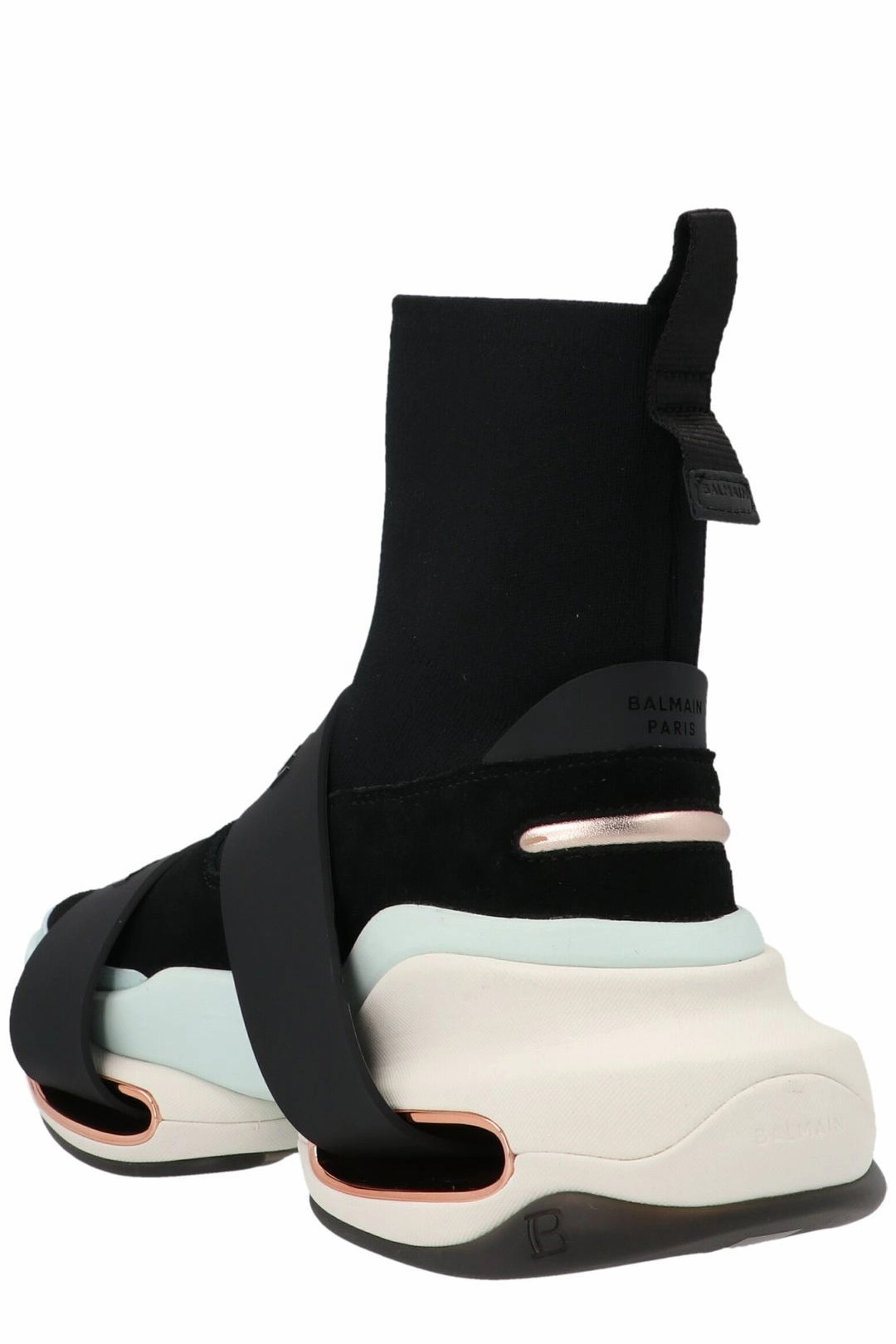 Balmain B-Bold Logo Detailed High Top Sneakers True Religion Sneakers