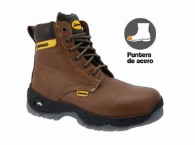GUEPARDO NDP-0503 Work Boots for Men 6" BROWN, Steel toe. Heavy Duty Steel/Composite/Soft Toe Work Boots for Men, Goodyear Welt, Extremely Comfortable Durable Proved, Superior Oil/Slip Resistant, Thicker Leather Best Work Boots For Outdoor Constructio