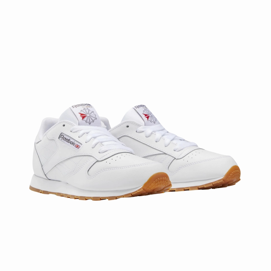 Outdoor Escape Cozy Support REEBOK 100010472 (GZ6098) CL LTHR JR`S (Medium) White/White Lether Lifestyle Shoes