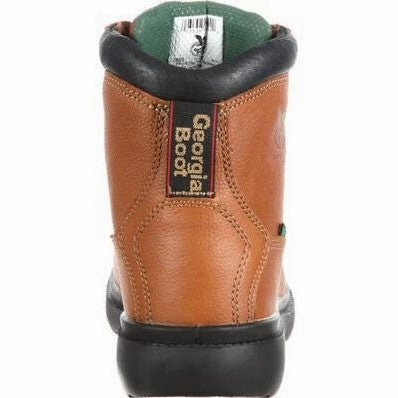 Georgia Men's Farm And Ranch 6" Soft Toe Waterproof Work Boot -Brown- G6503 Heat Rash On Feet From Work Boots