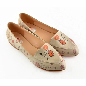 Smiley Kitten Ballerinas Shoes OMR7213 Cushioned heel Mesh Upper