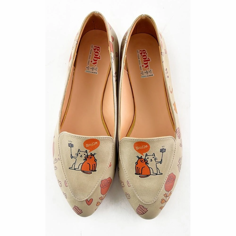Smiley Kitten Ballerinas Shoes OMR7213 Enhanced grip Weekend Casual
