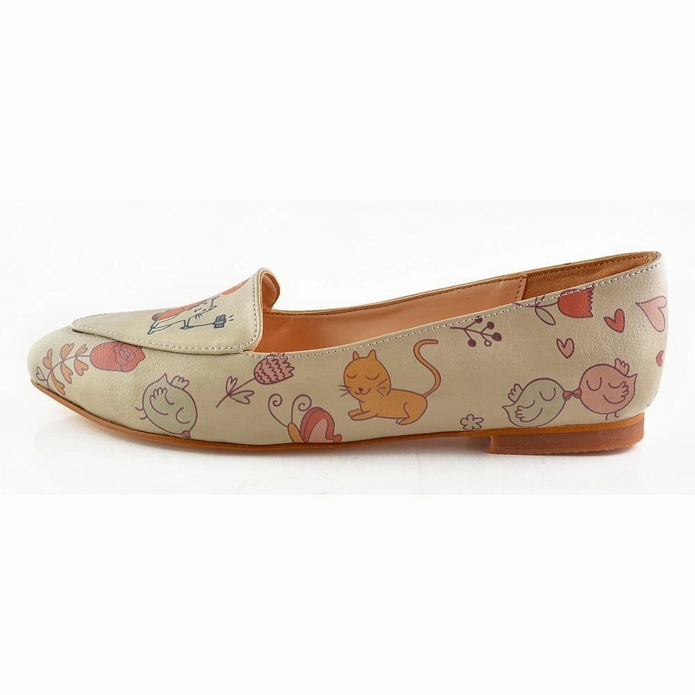 Summer Heat Smiley Kitten Ballerinas Shoes OMR7213