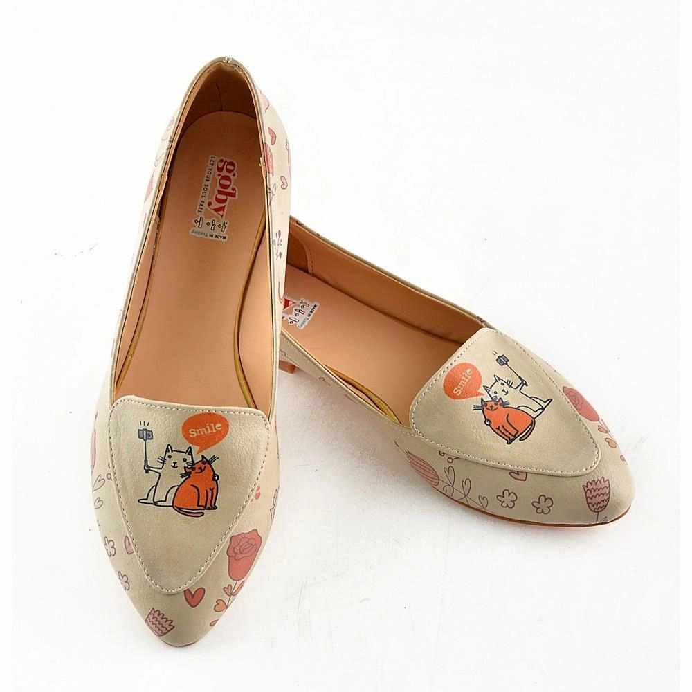 Stride Easy Smiley Kitten Ballerinas Shoes OMR7213