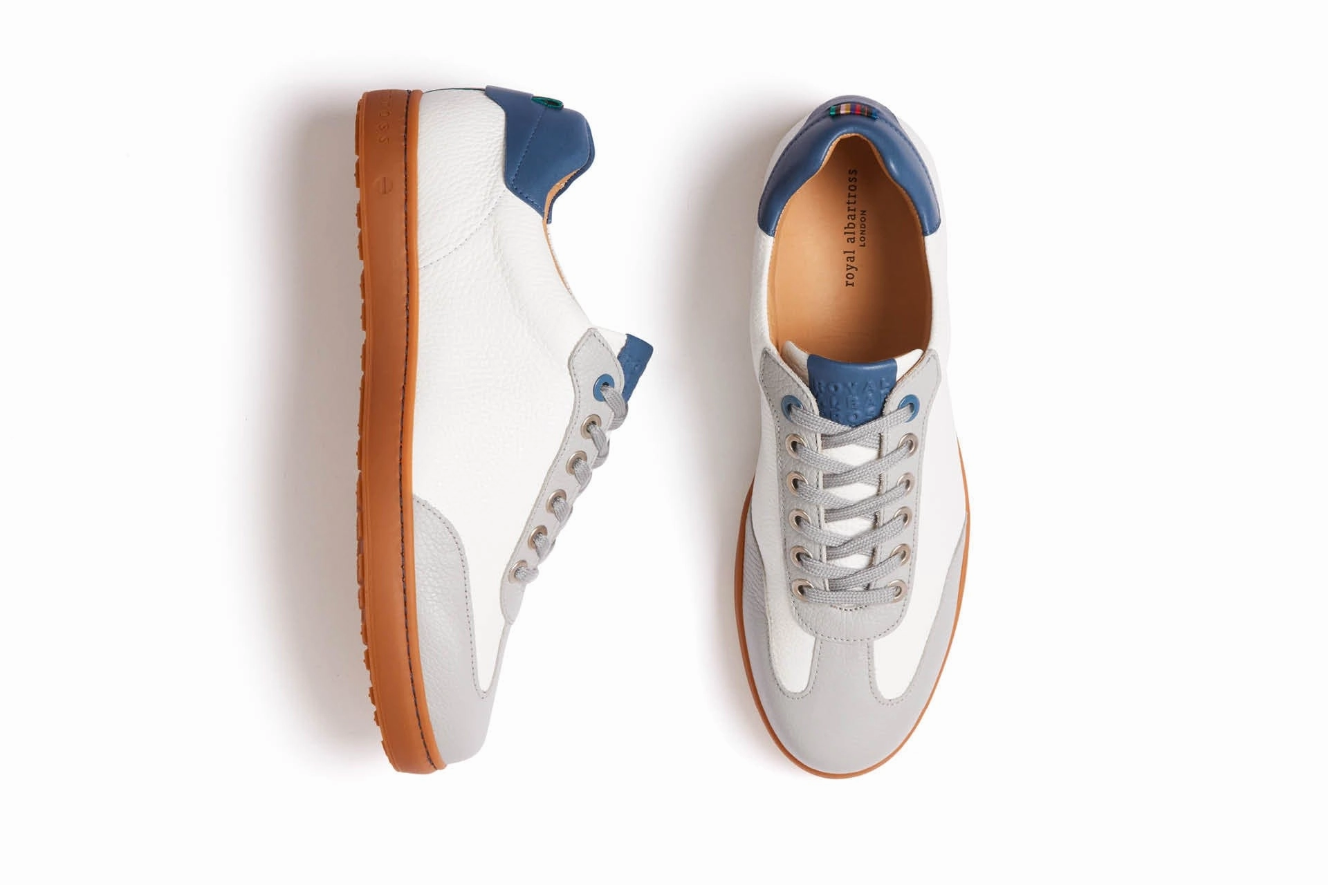 Comfy Step Shoes Travel Ready Shoes Smith | White/Admiral Blue