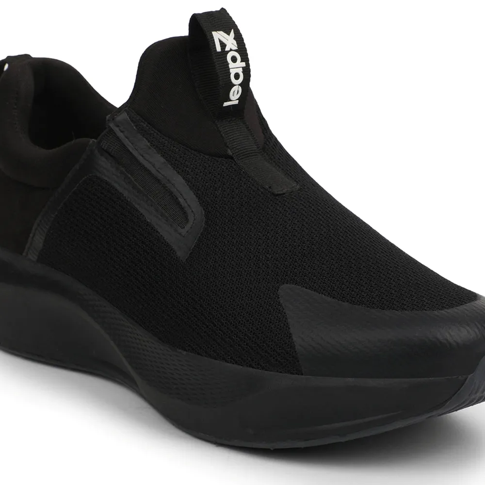 Best Run Training Shoes Leap7x Sports Black Walking Shoes For Mens REACTIVE-2 By Liberty