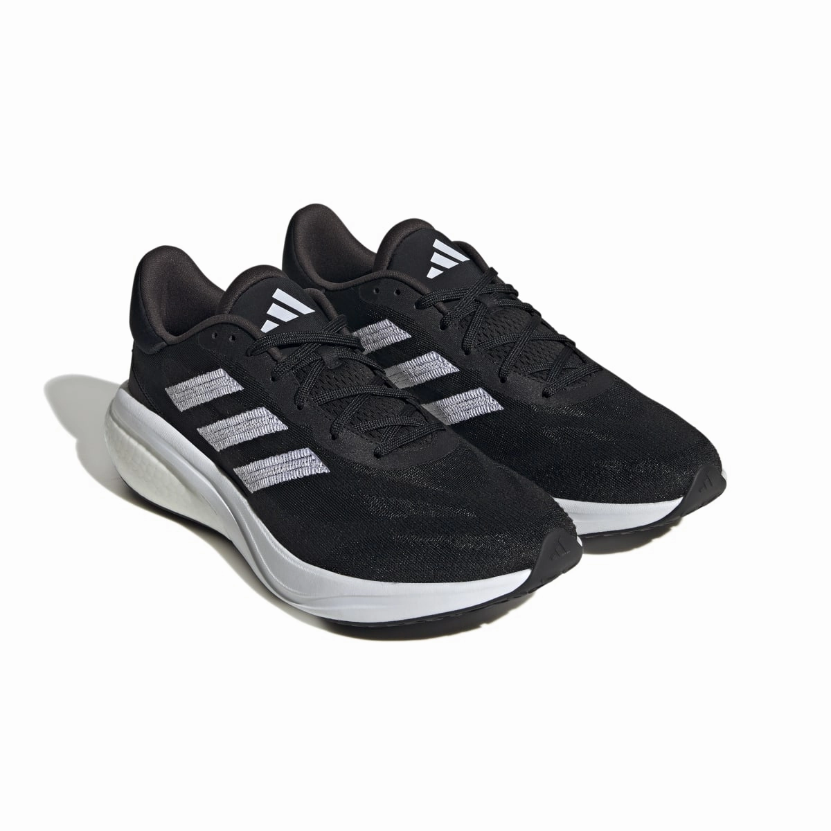 ADIDAS IE4367 SUPERNOVA 3 MN'S (Medium) Black/White/Black Textile Running Shoes Slim breathability Stay Light