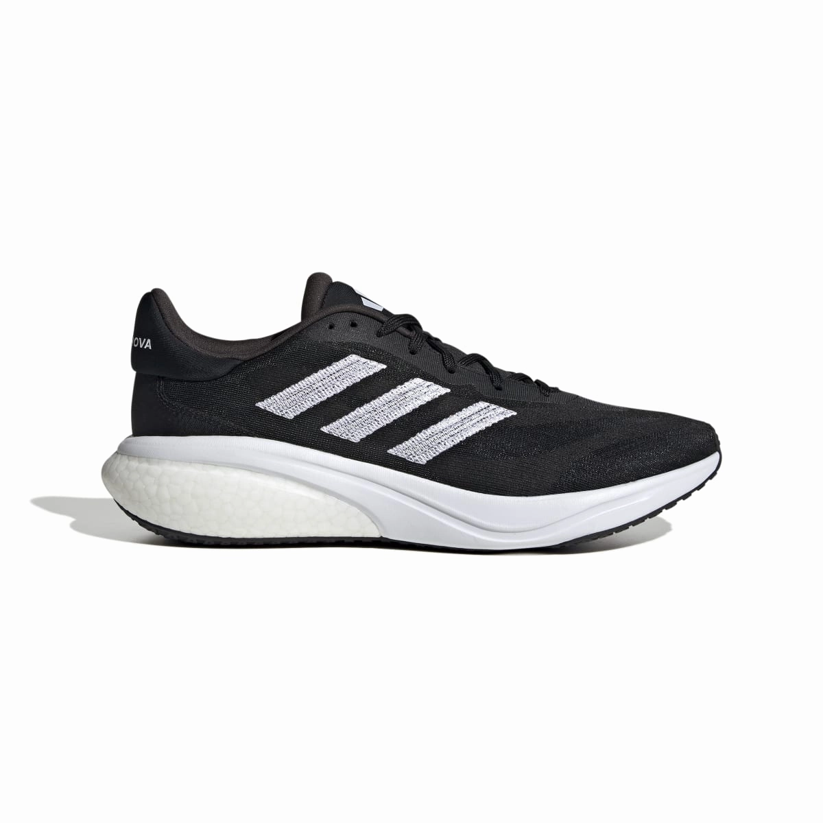 ADIDAS IE4367 SUPERNOVA 3 MN'S (Medium) Black/White/Black Textile Running Shoes Injury Safe River Cross