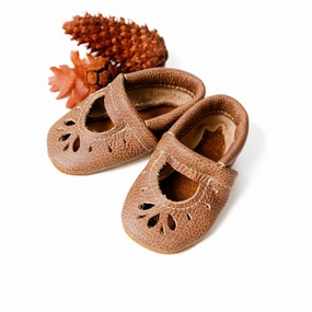 Sepia RAINEY JANES Shoes Baby and Toddler High Heel Toe Pads